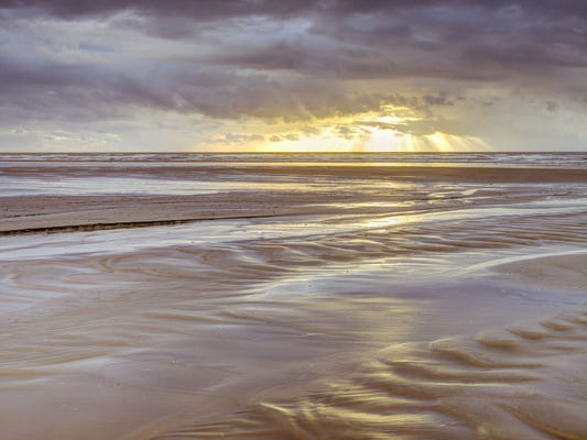 Blackpool beach Sunset Wall Mural