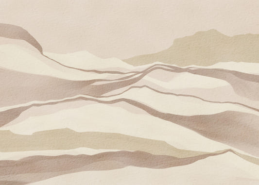 Neutral Desertscape Wall Mural