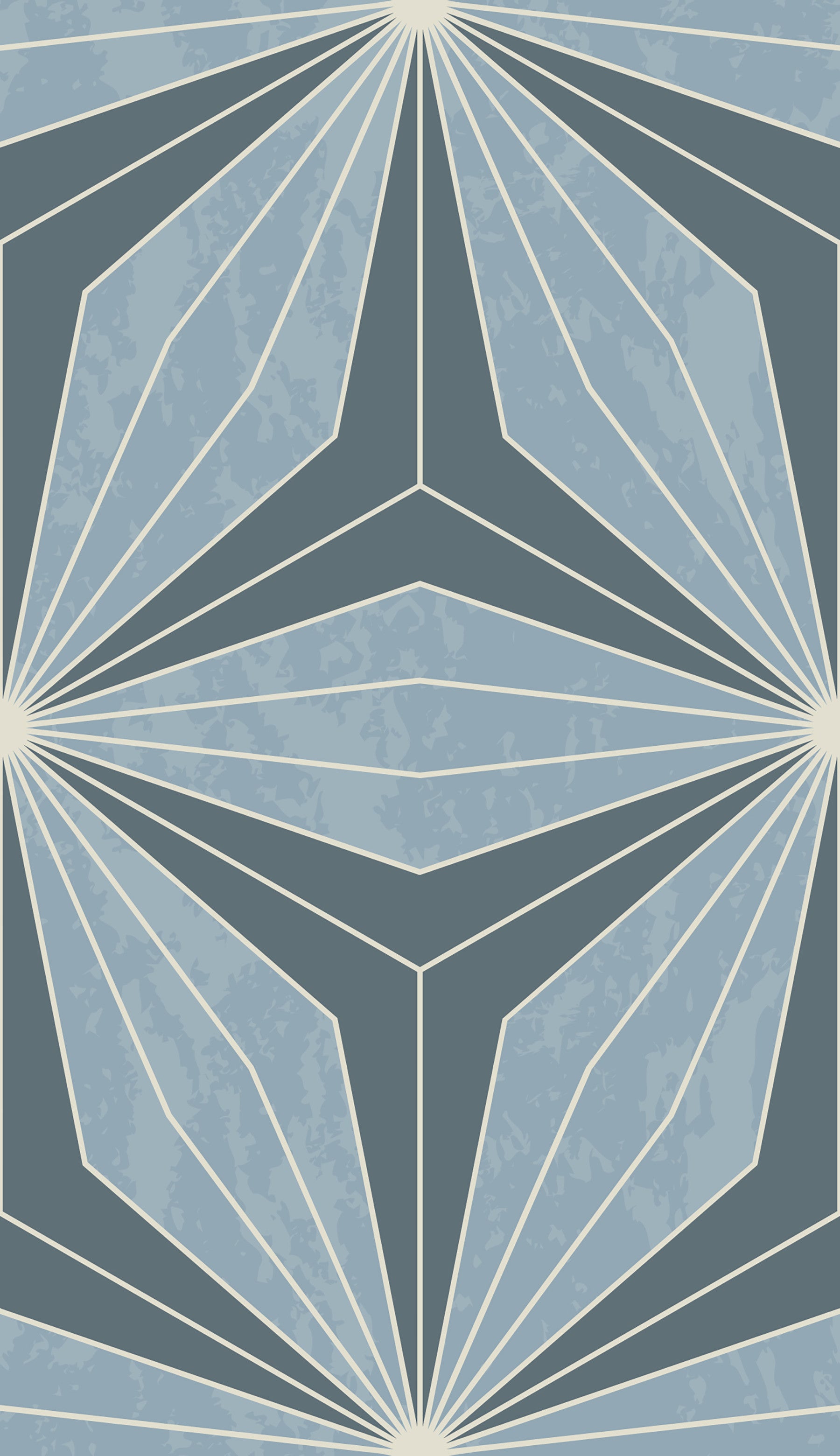 Elegant Radiance pattern mural showing stunning deco floral repetition.