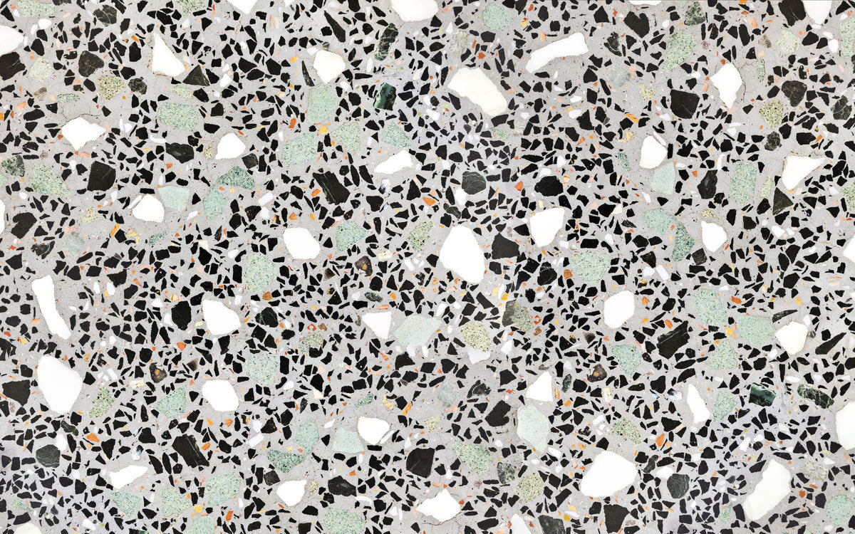 Modern Grey Terrazzo Wall Mural in your room