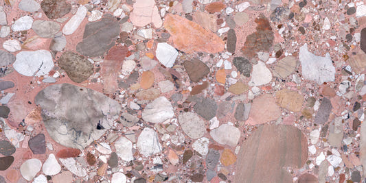 Rose Blush Terrazzo Tile Wall Mural