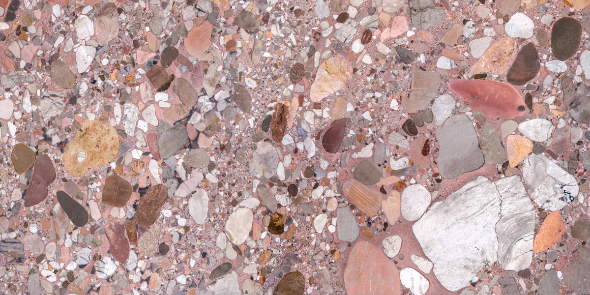 Natural Terrazzo Stone Textures Wall Mural in your room