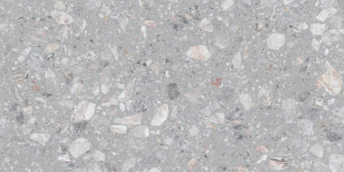 Gray Terrazzo Natural Stone Tile  Wall Mural in your room