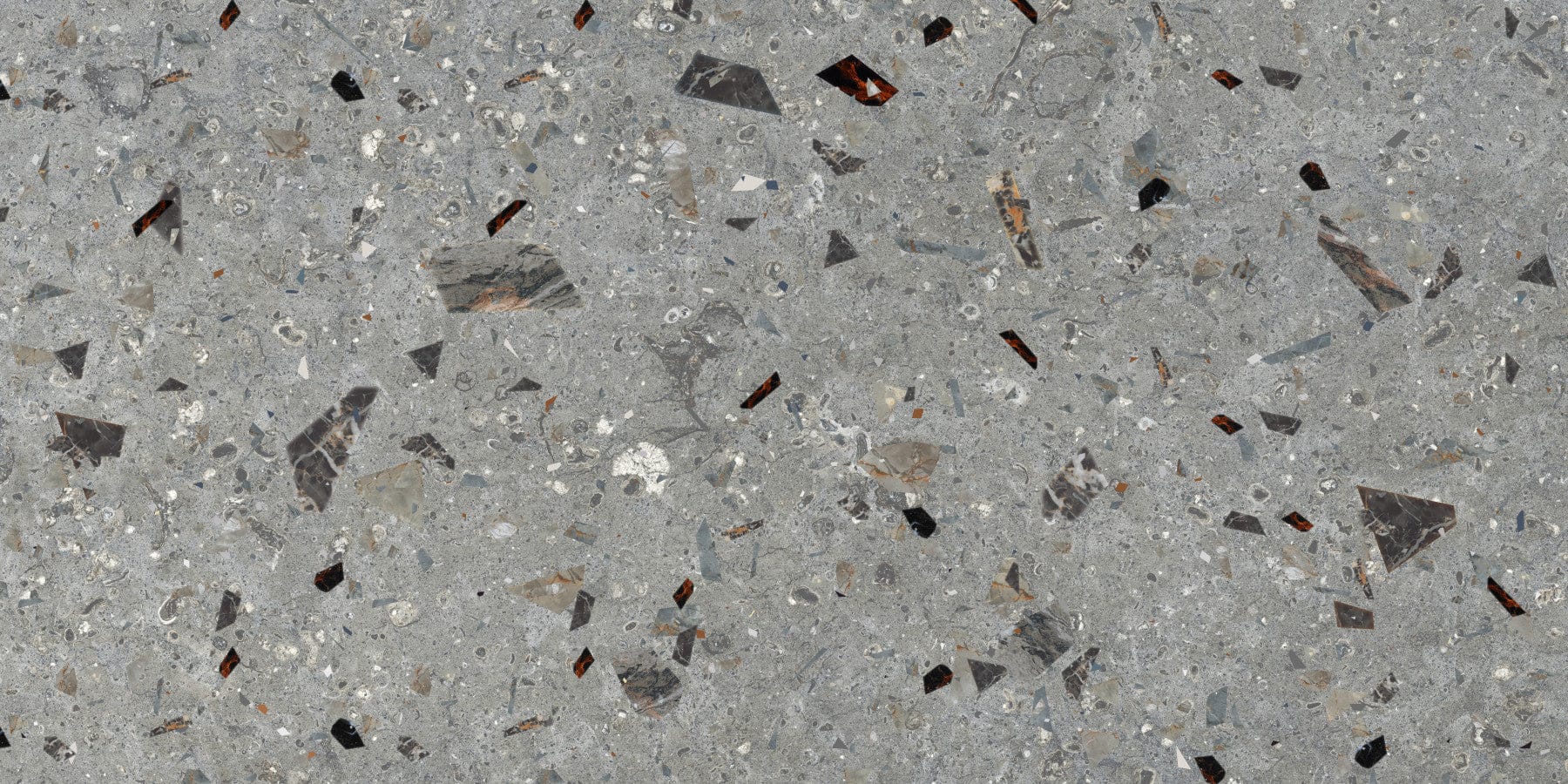 Natural Granite Pattern Terrazzo wallpaper design with earthy tones.
