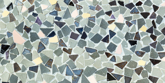 Fragmented Harmony Natural Look Tile Wall Mural