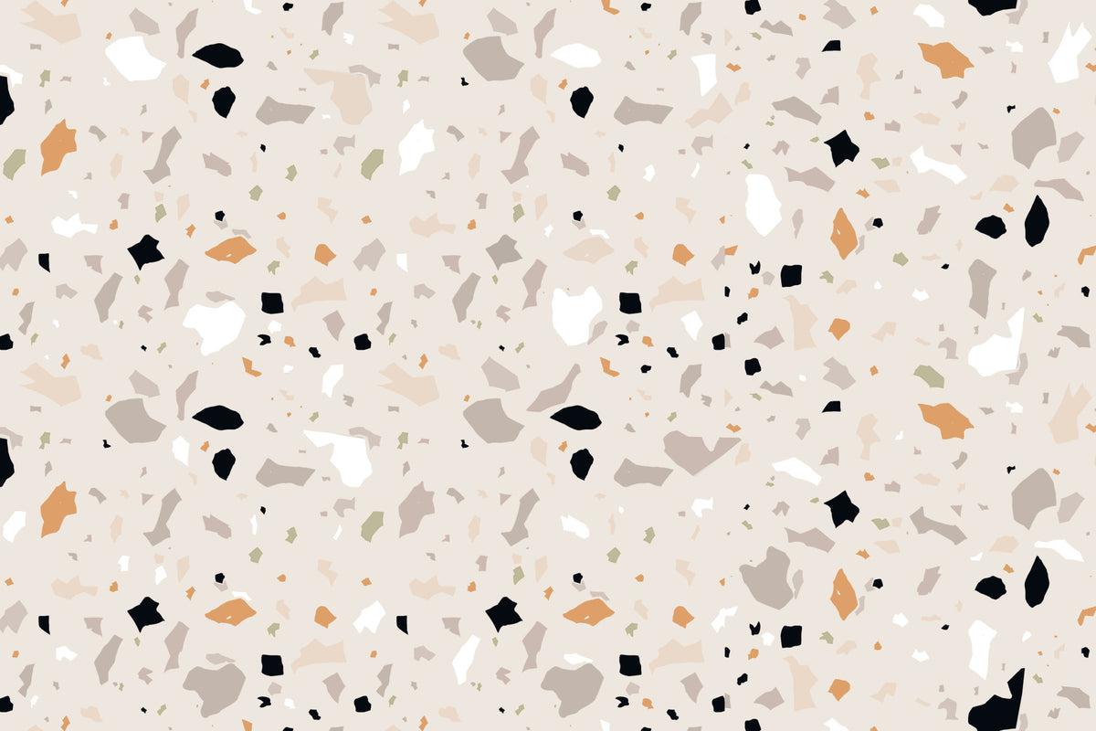 Minimalist Terrazzo Art Natural Stone Wallpaper Wall Mural in your room
