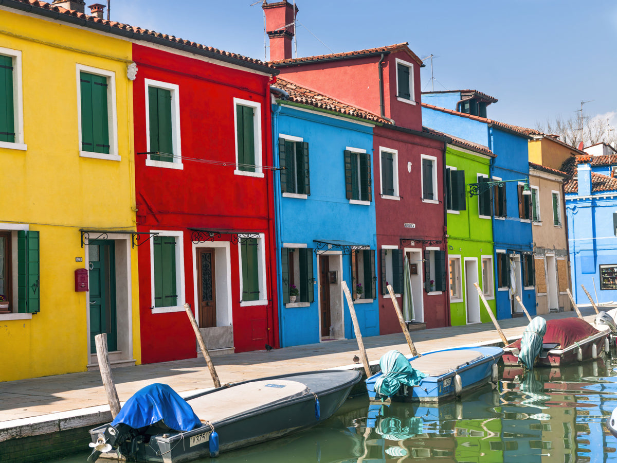 Multicolored Burano Wall Mural in your room — zoomed