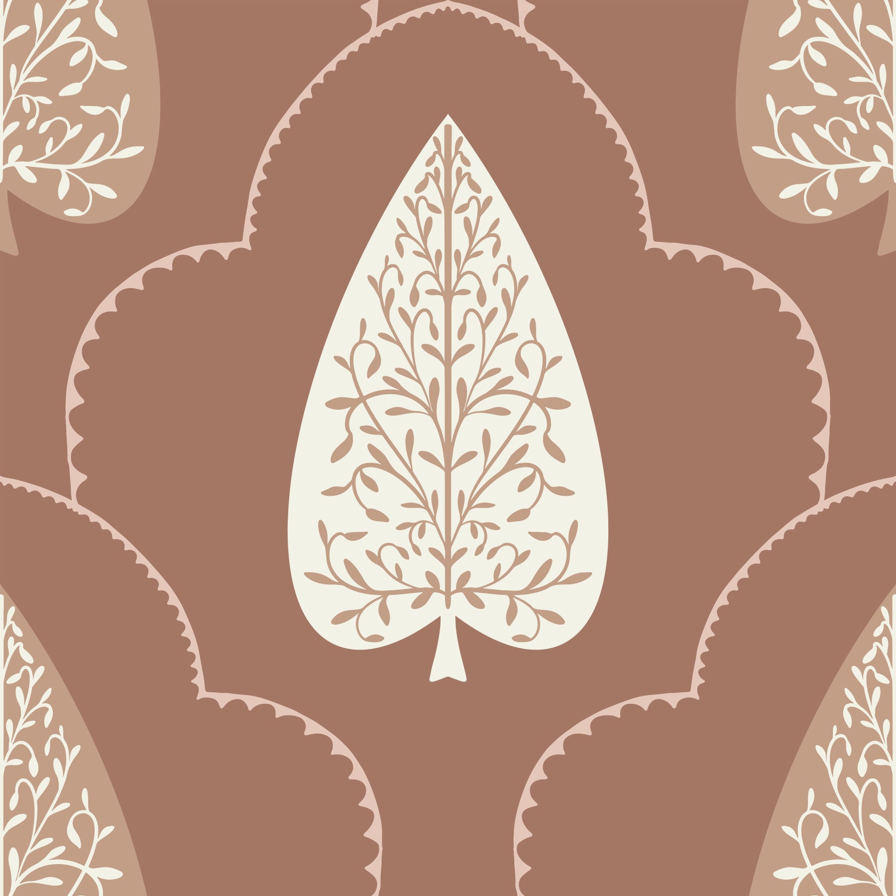 Arboreal Accent Wallpaper⁠