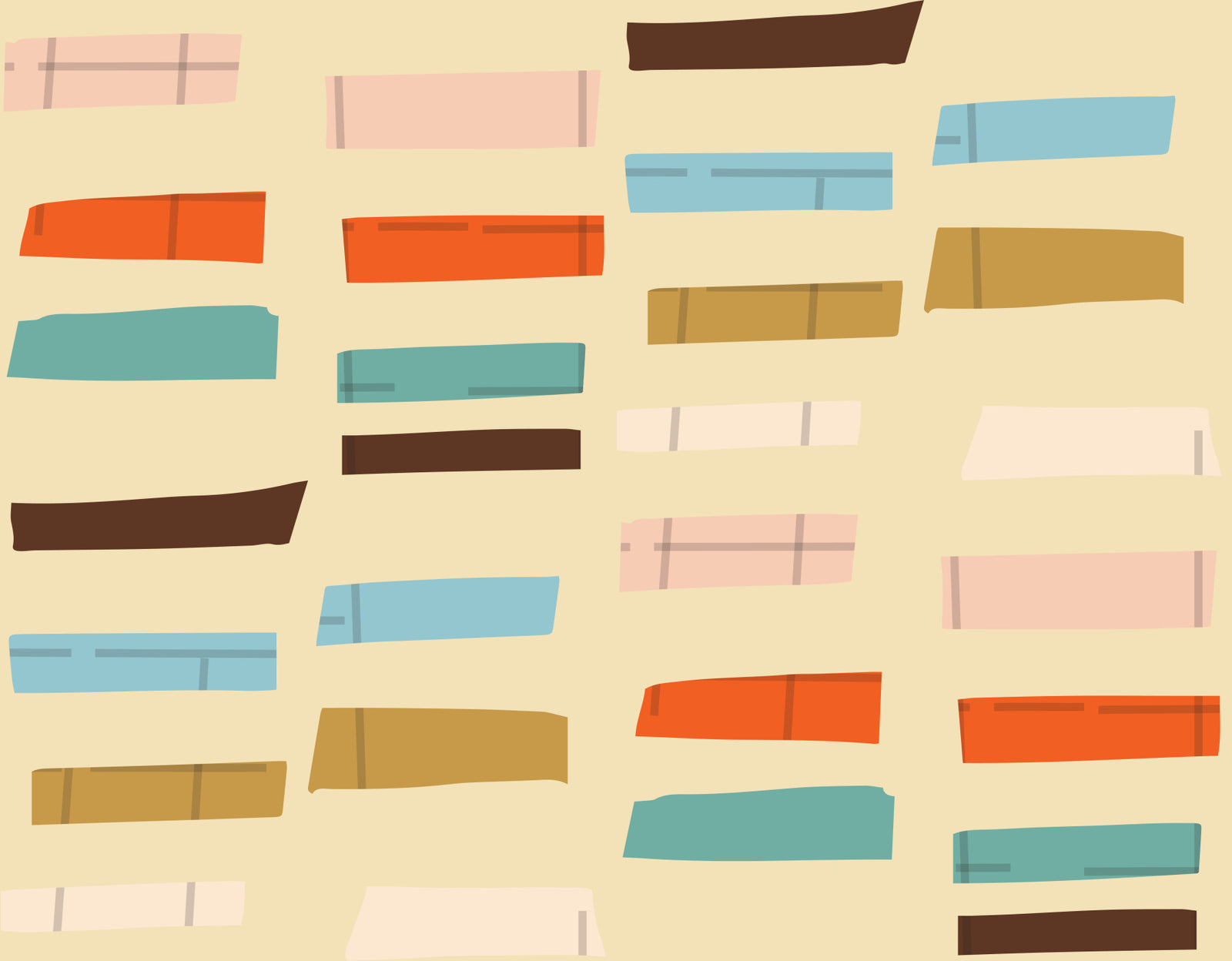 Mid Mod Stacked Blocks Beige Wallpaper⁠ in your room