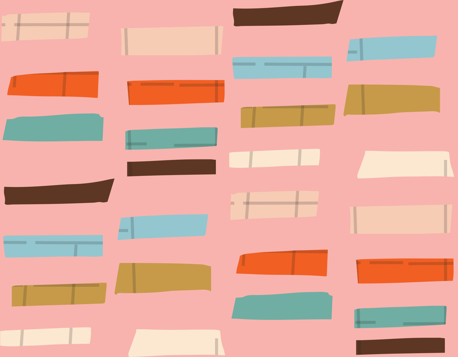 Mid Mod Stacked Blocks Pink Wallpaper⁠ in your room