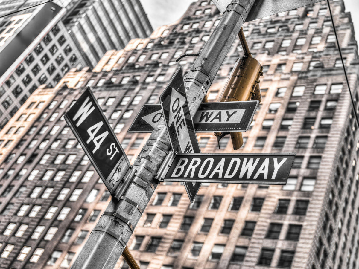 Manhattan Crossroads Wall Mural in your room