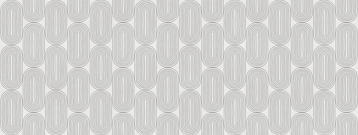 Retro Arches Wall Mural in your room — zoomed