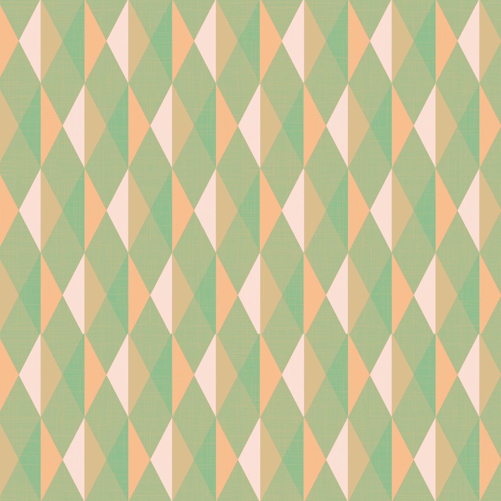 Mint & Peach Triangles Wallpaper⁠