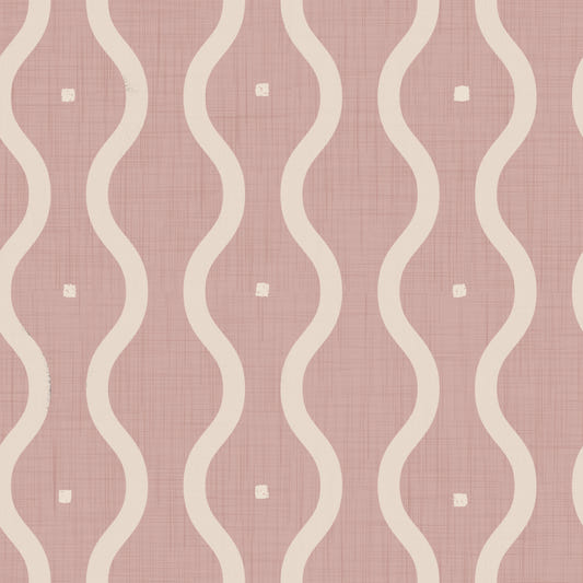 Retro Peach Waves Wallpaper⁠