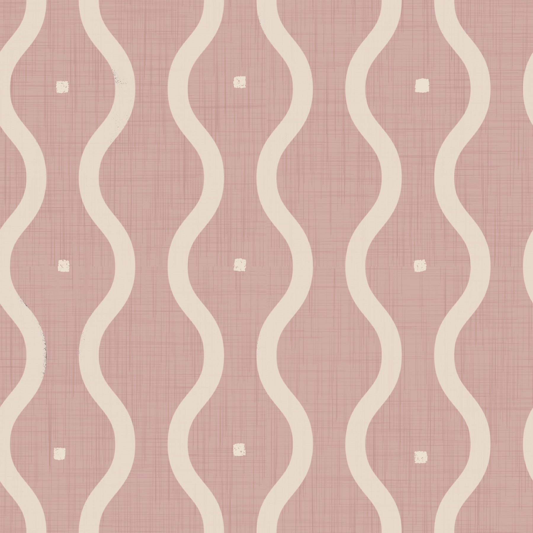 Retro Peach Waves Wallpaper⁠ in your room — zoomed