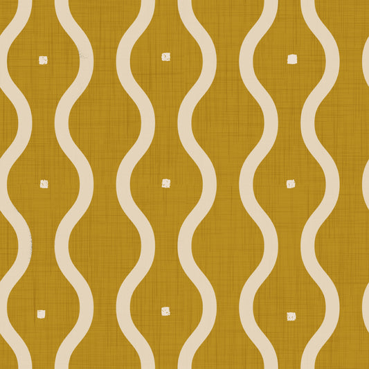 Groovy Golden Waves Wallpaper⁠