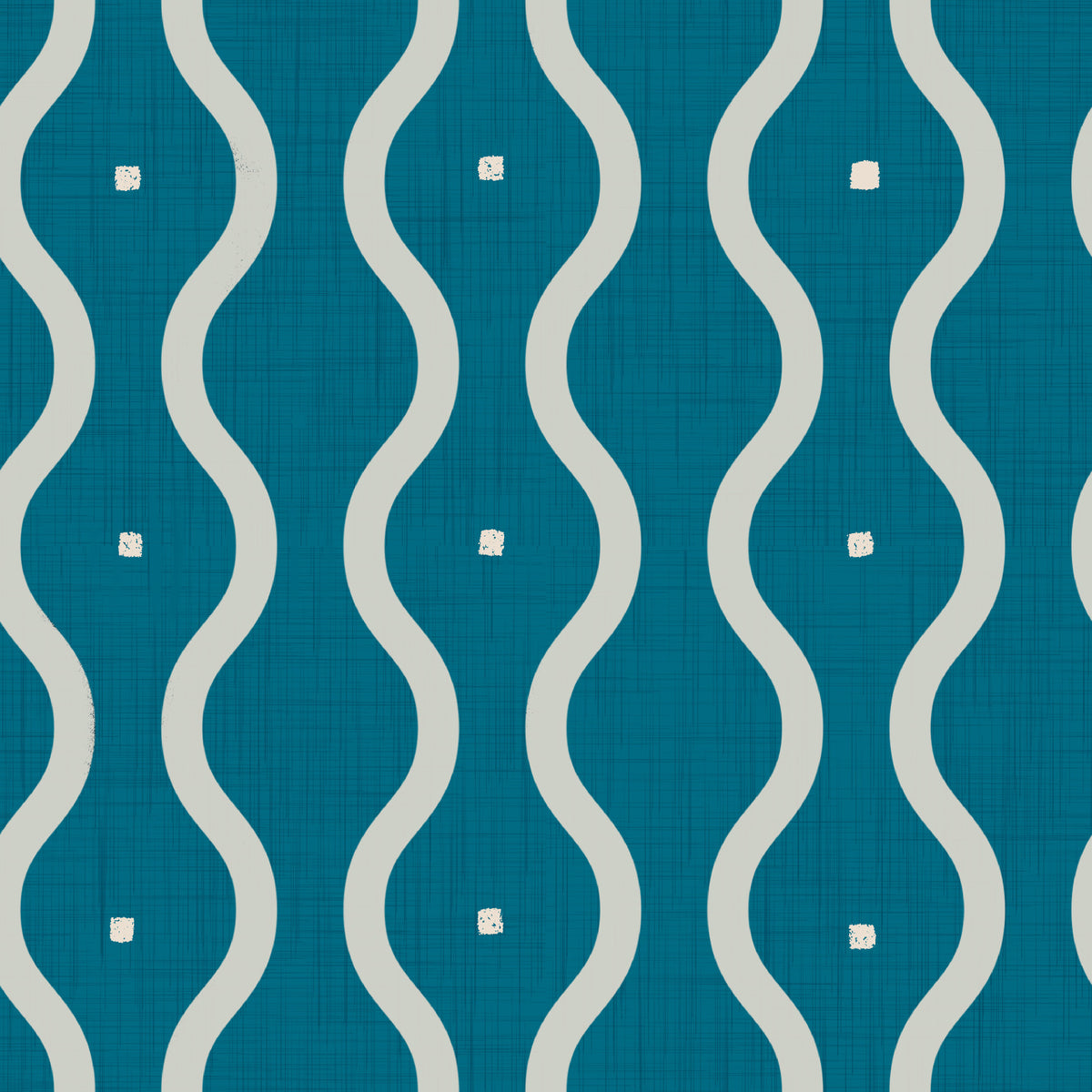 Retro Waves Teal Wallpaper⁠ in your room