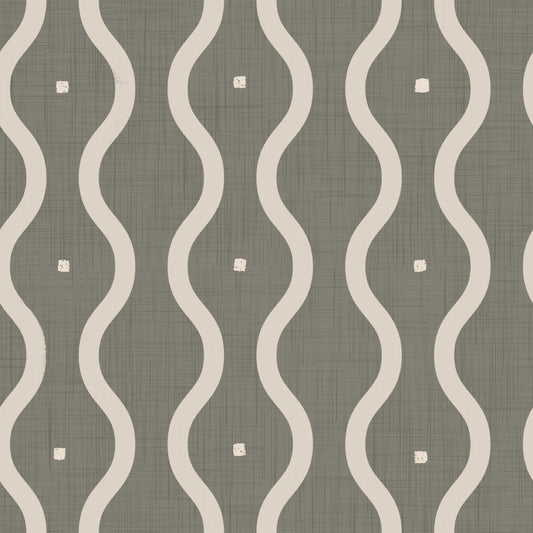 Retro Rhythm Taupe Wallpaper⁠