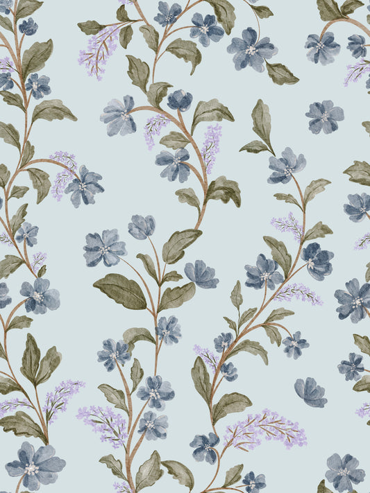 Watercolor Bloom Serenity Wallpaper⁠