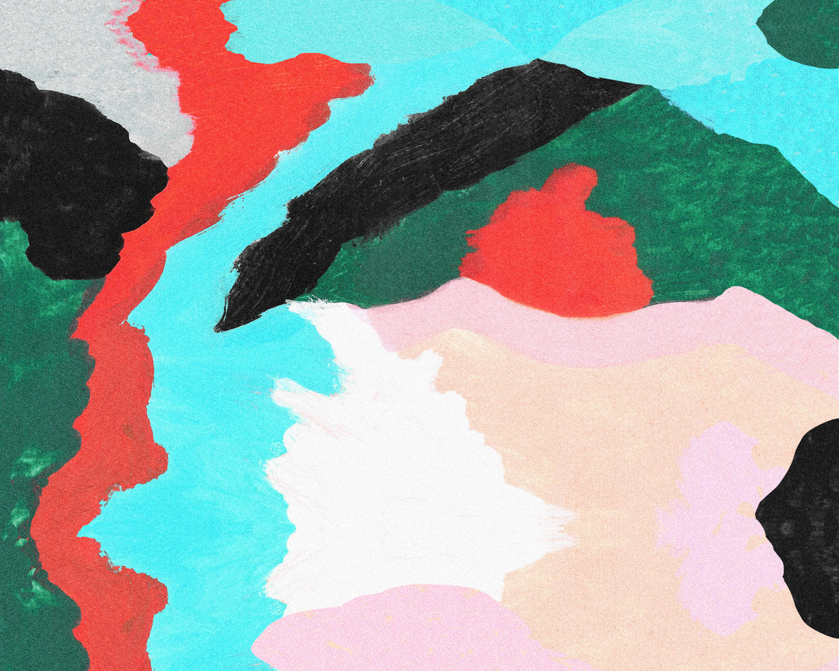 Lagoon Wall Mural in your room — zoomed