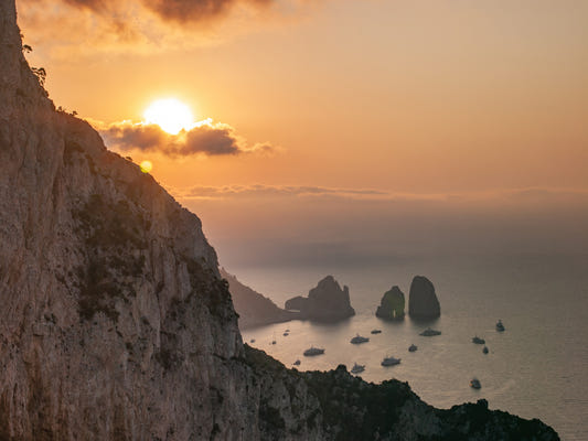 Sunrise Cliffs Wall Mural