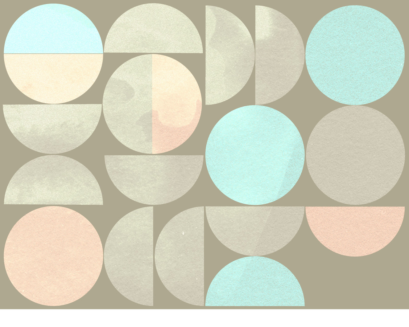 Soft Circle Symphony Wall Mural