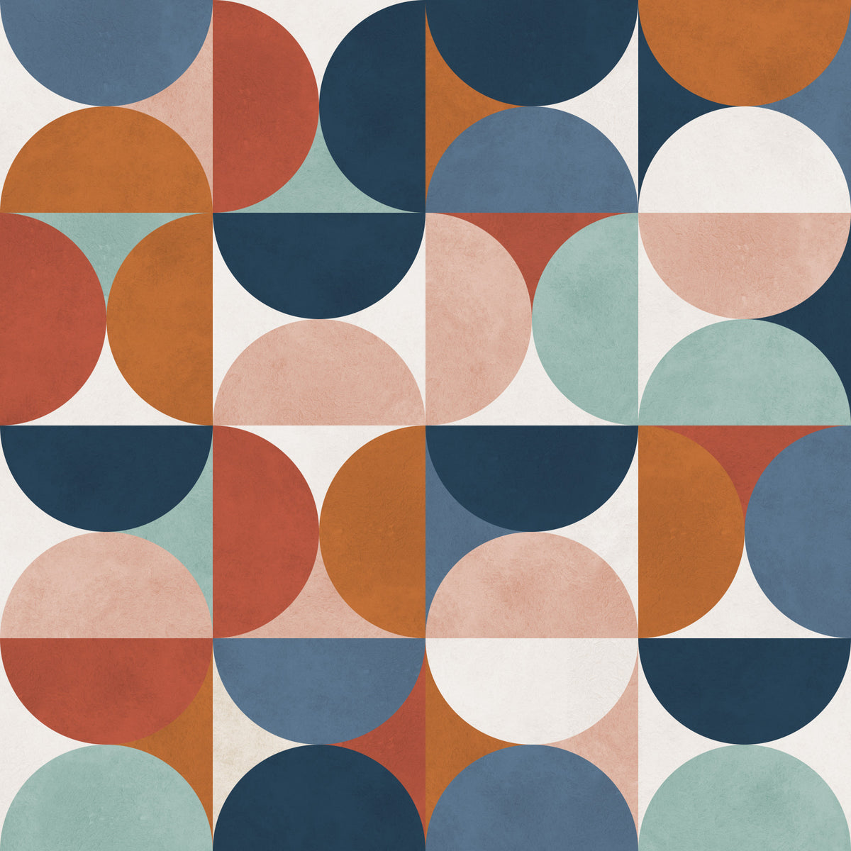 Retro Rhythm Wallpaper⁠ in your room — zoomed