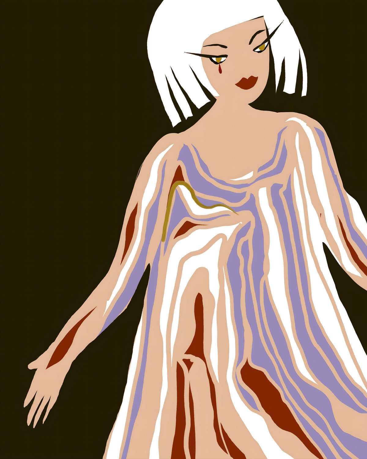 Modern Muse Wall Mural in your room — zoomed