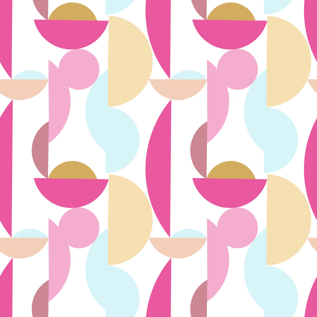 Retro Geo Blush Wallpaper⁠