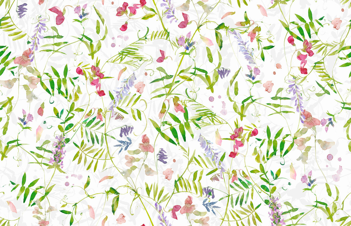 Watercolor Wildflowers Wallpaper⁠