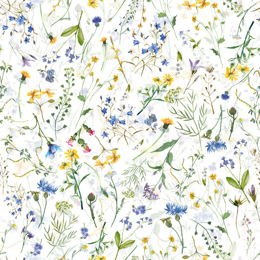 Colorful Watercolor Meadow Wallpaper⁠