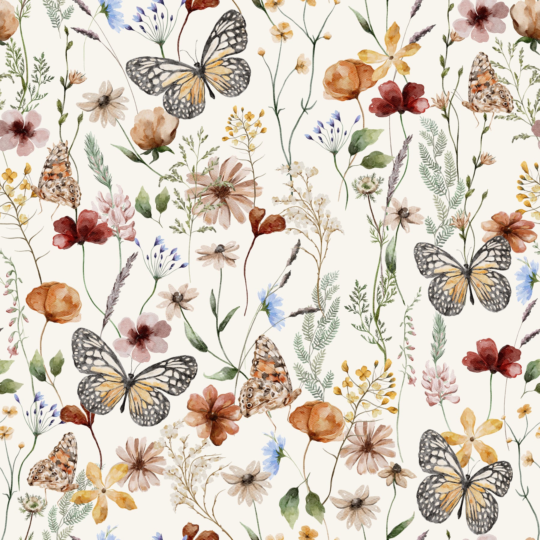 Meadow Butterflies Wallpaper⁠