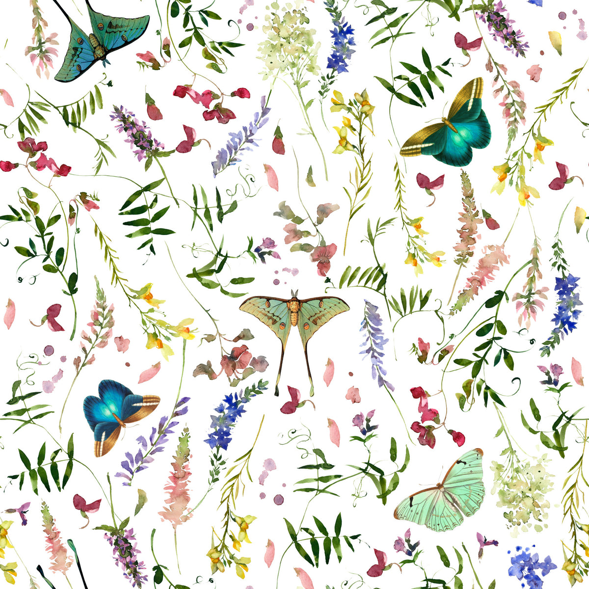Butterfly And Blooms Wallpaper⁠ in your room