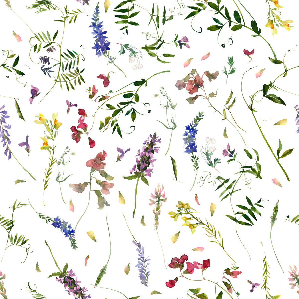 Watercolor Wildest Wildflower Dreams Wallpaper⁠ in your room — zoomed