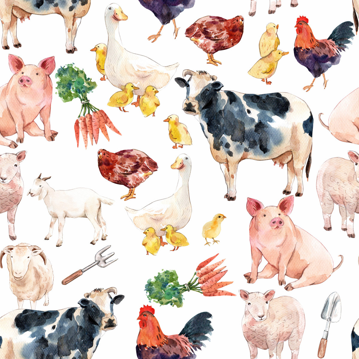 Farmyard Friends Wallpaper⁠ in your room