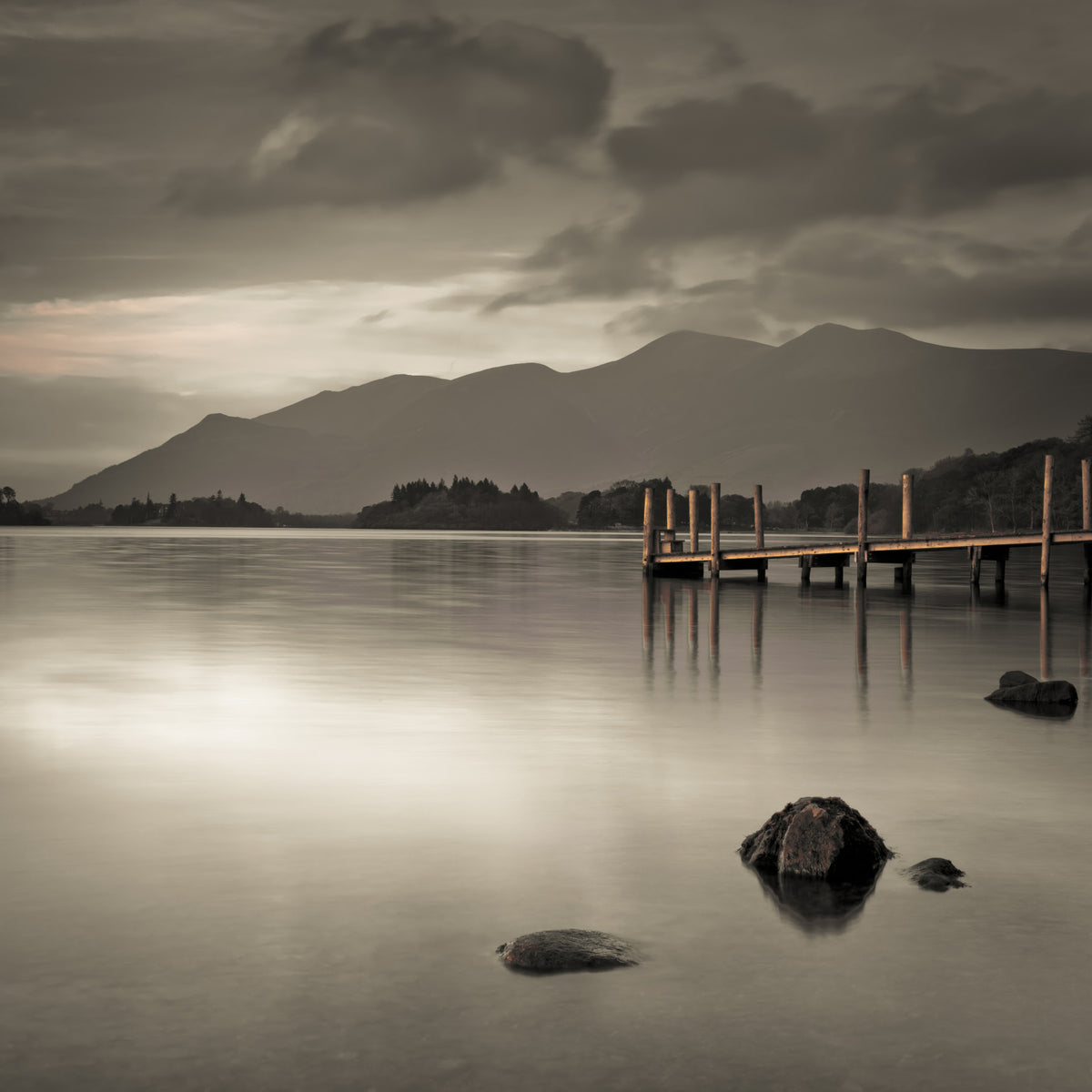 Derwentwater's Calm Wall Mural in your room