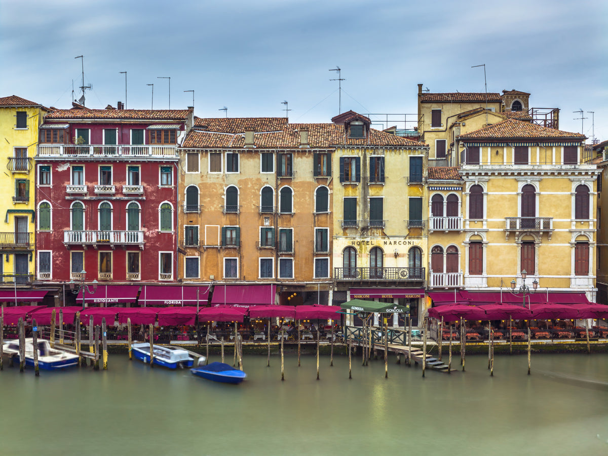 Colorful Venice Facades Wall Mural in your room