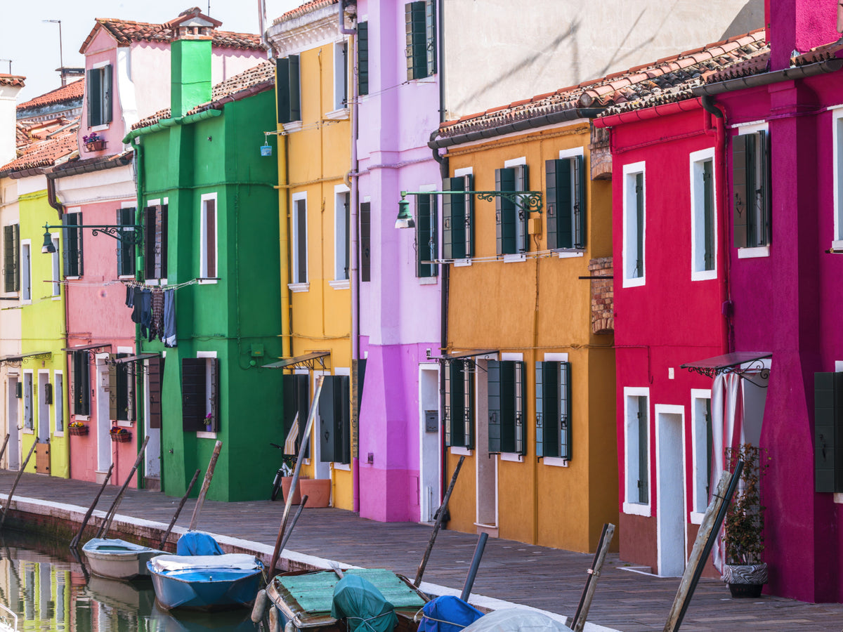 Burano Colors Wall Mural in your room