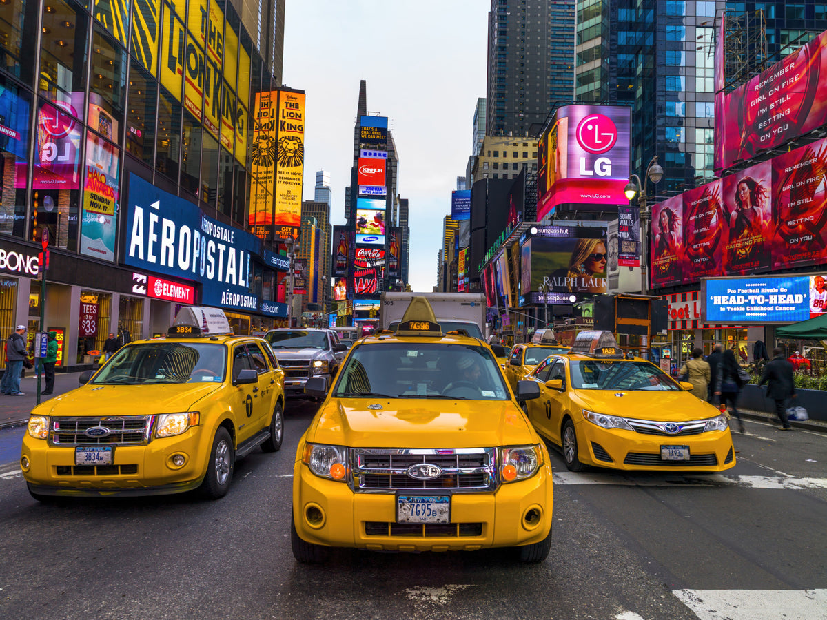 Times Square Rush Wall Mural in your room