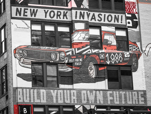 NYC Car Mural Wall Mural