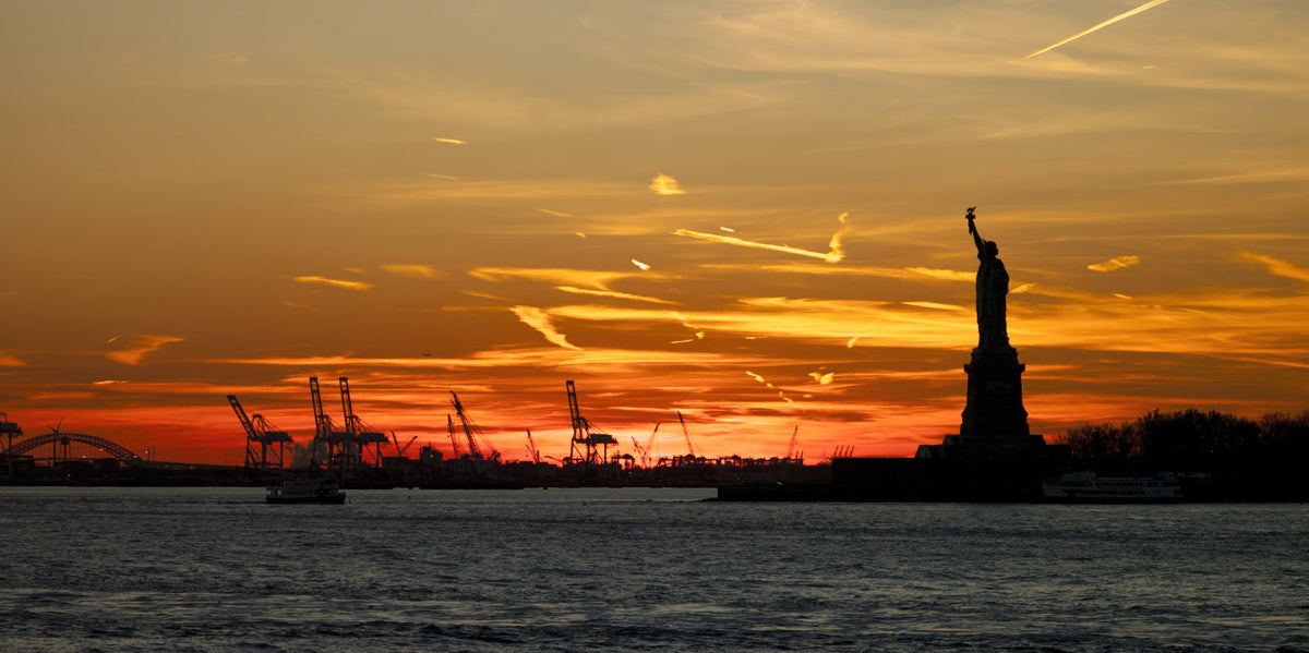 Liberty Sunset Wall Mural in your room