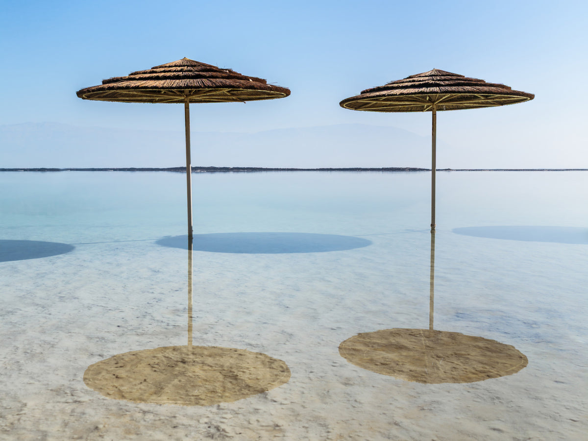 Beach Parasols Wall Mural in your room — zoomed