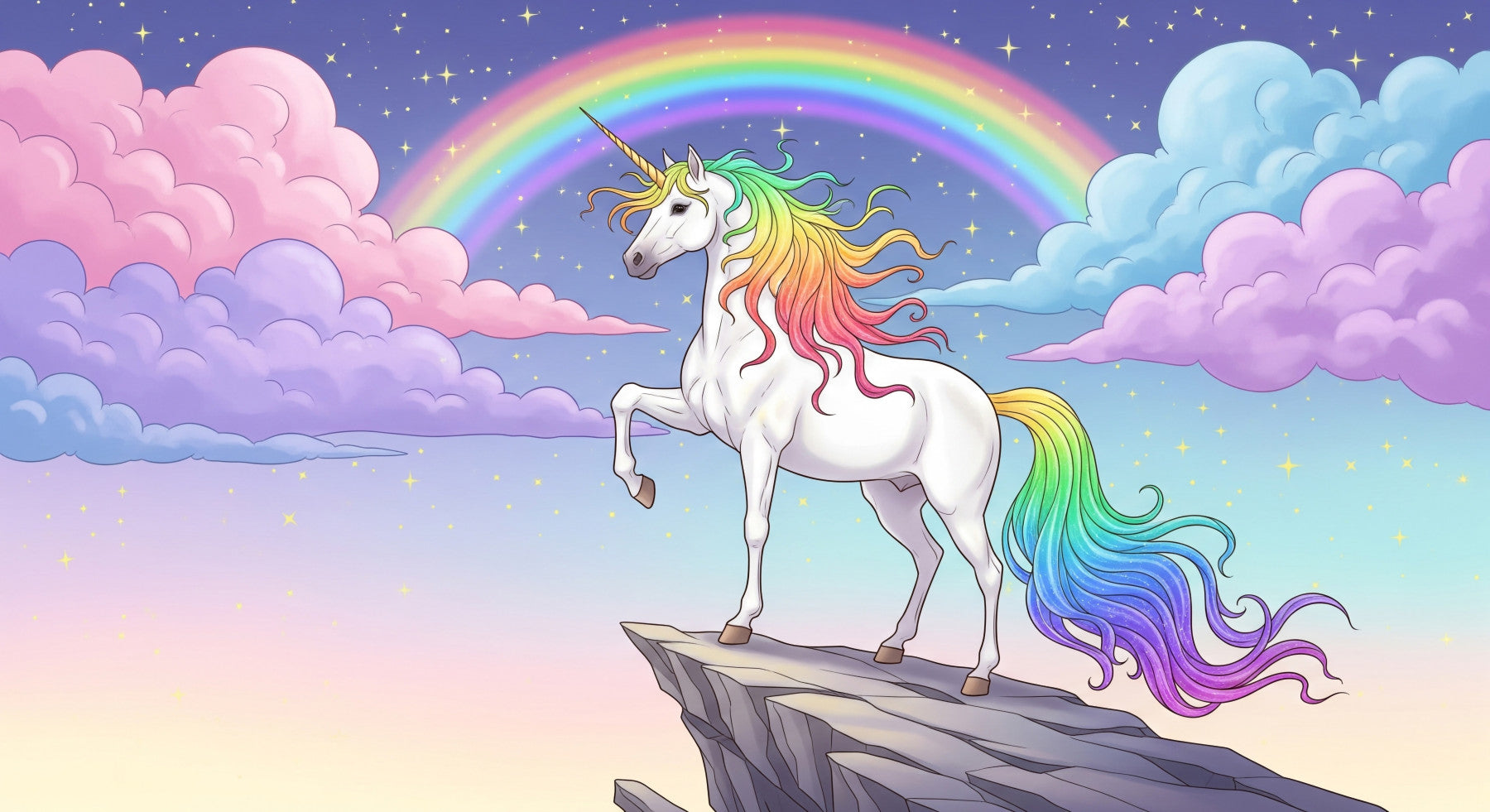 Rainbow Majesty Wall Mural