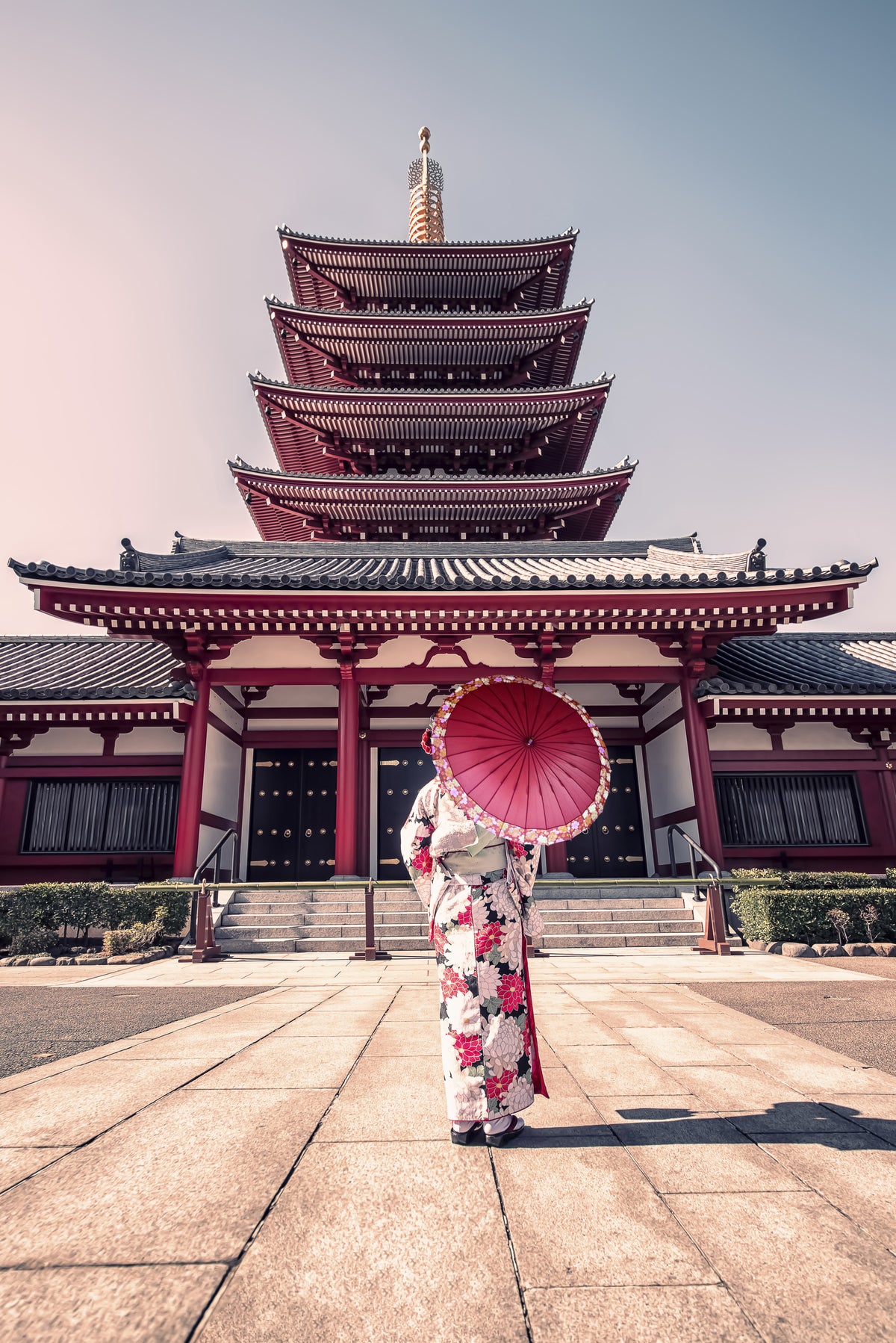 Zen Temple View Wall Mural in your room — zoomed