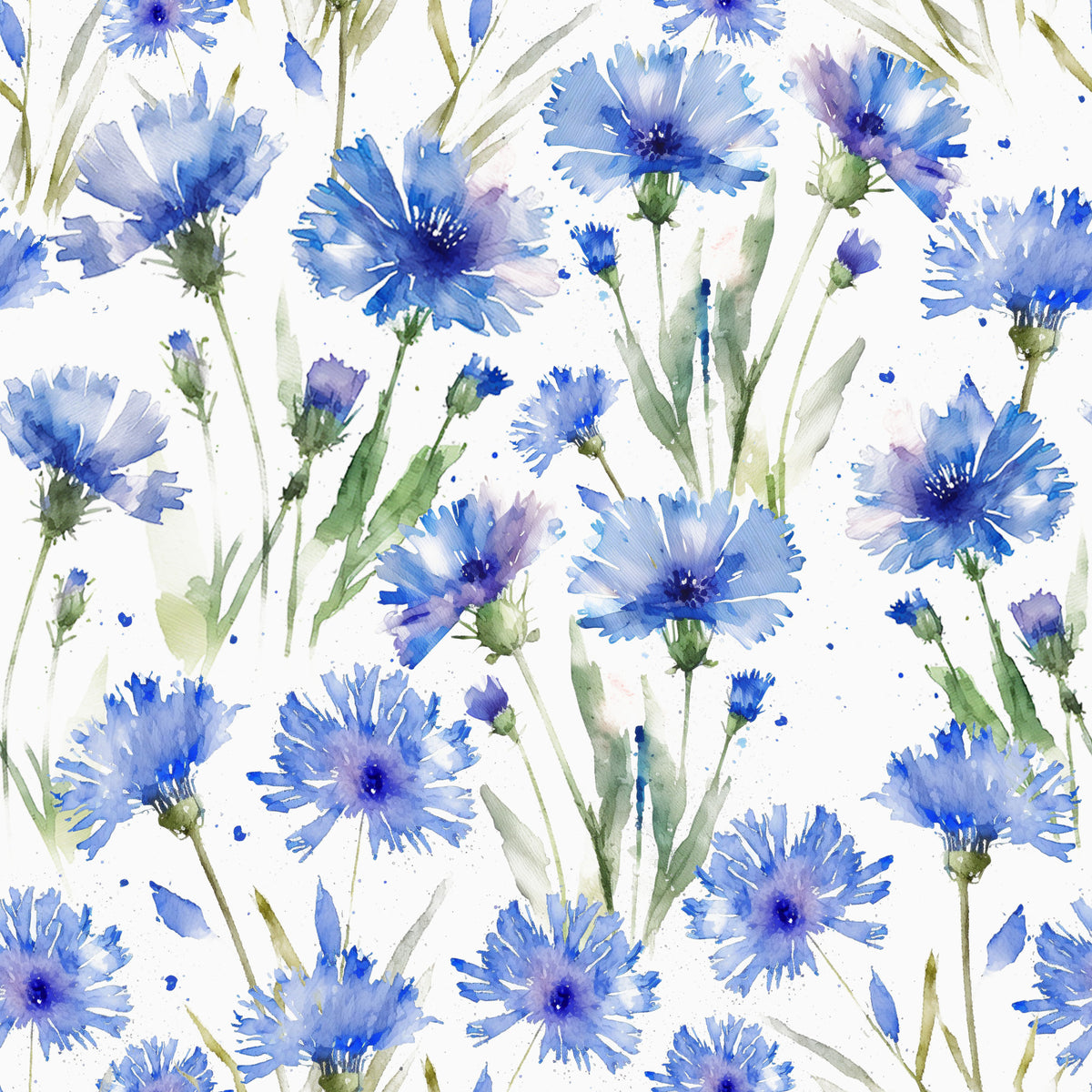 Blue Cornflower Dream Wallpaper⁠ in your room