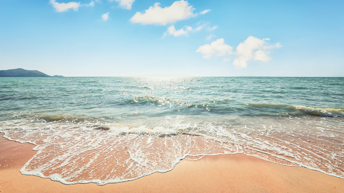 Serene, pristine beach Wall Mural in your room