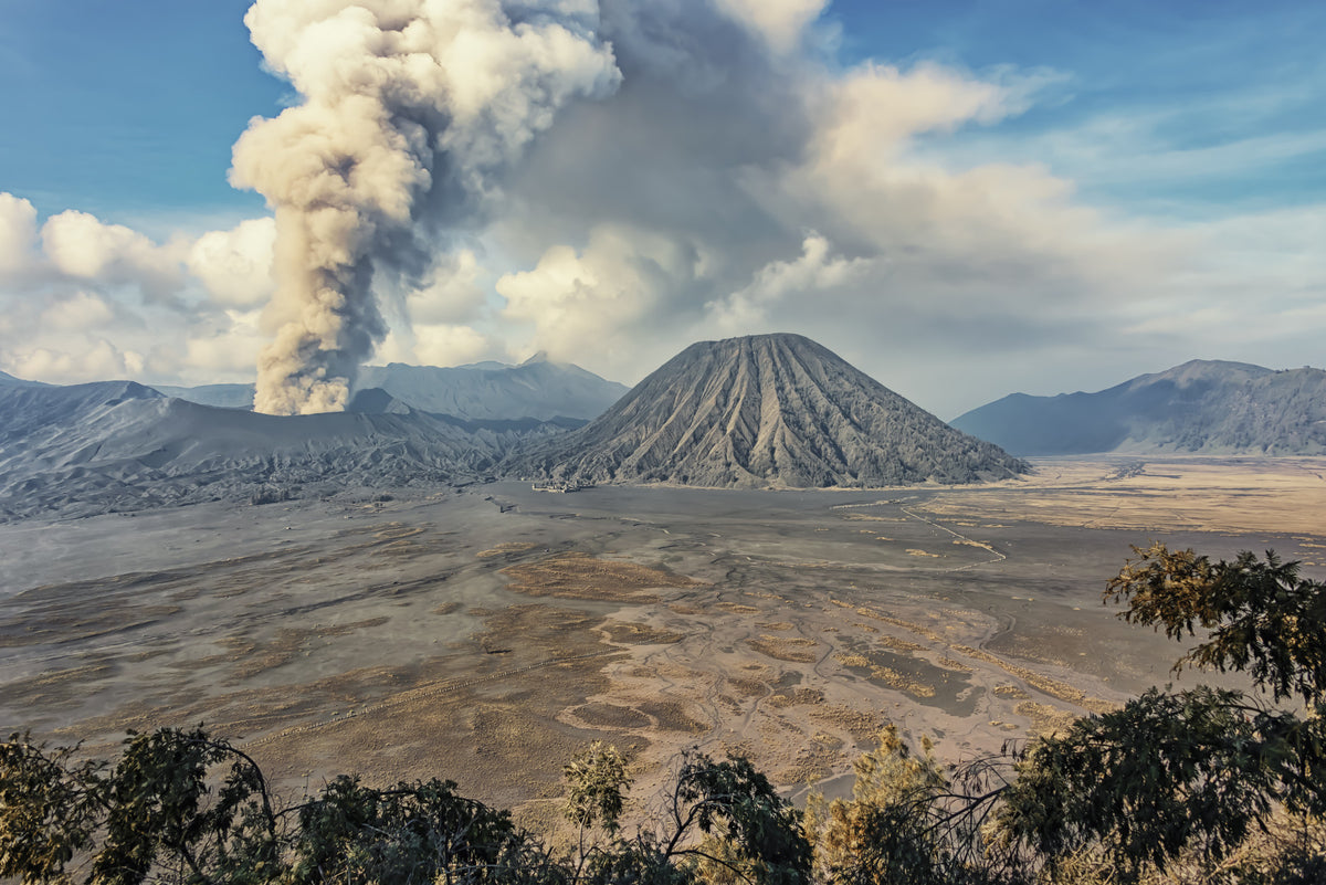 Mount Bromo Eruption Wall Mural in your room
