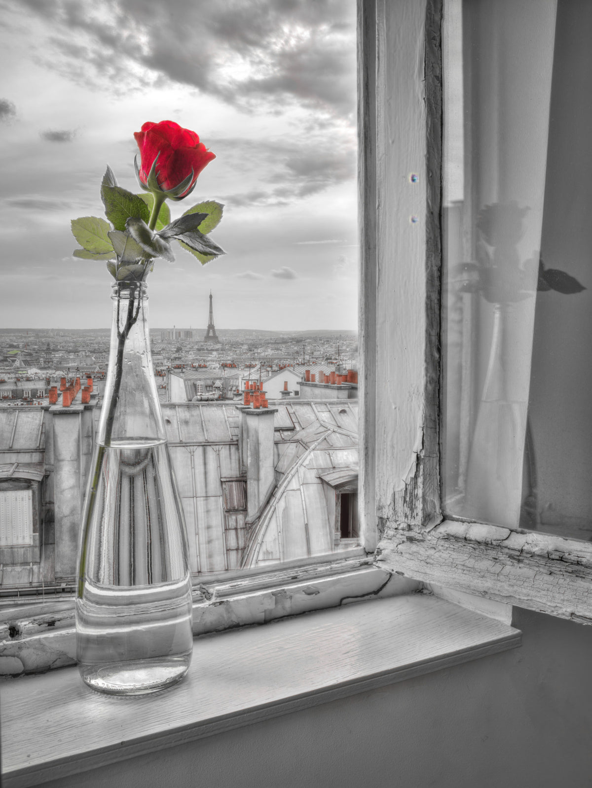 Parisian Romance Wall Mural in your room