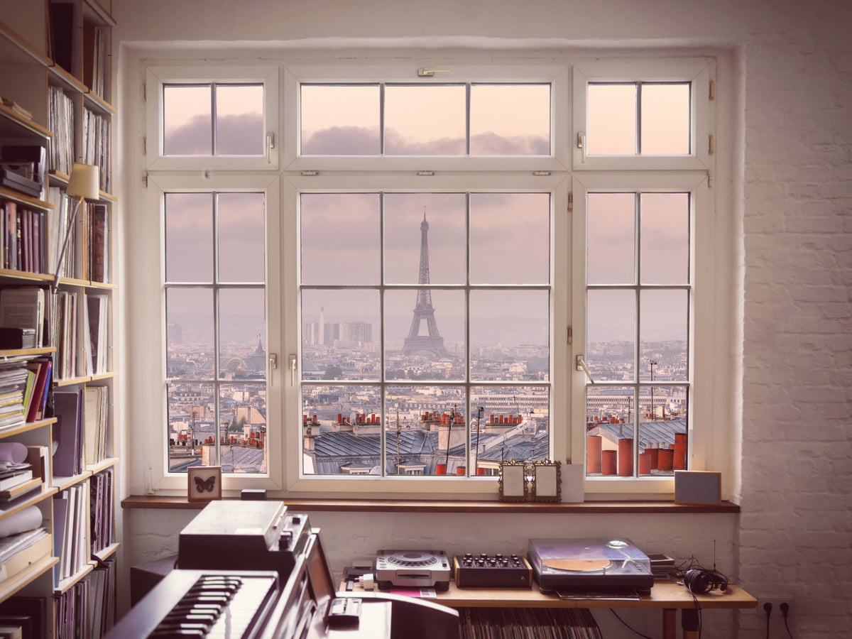 Window to Paris Wall Mural in your room — zoomed