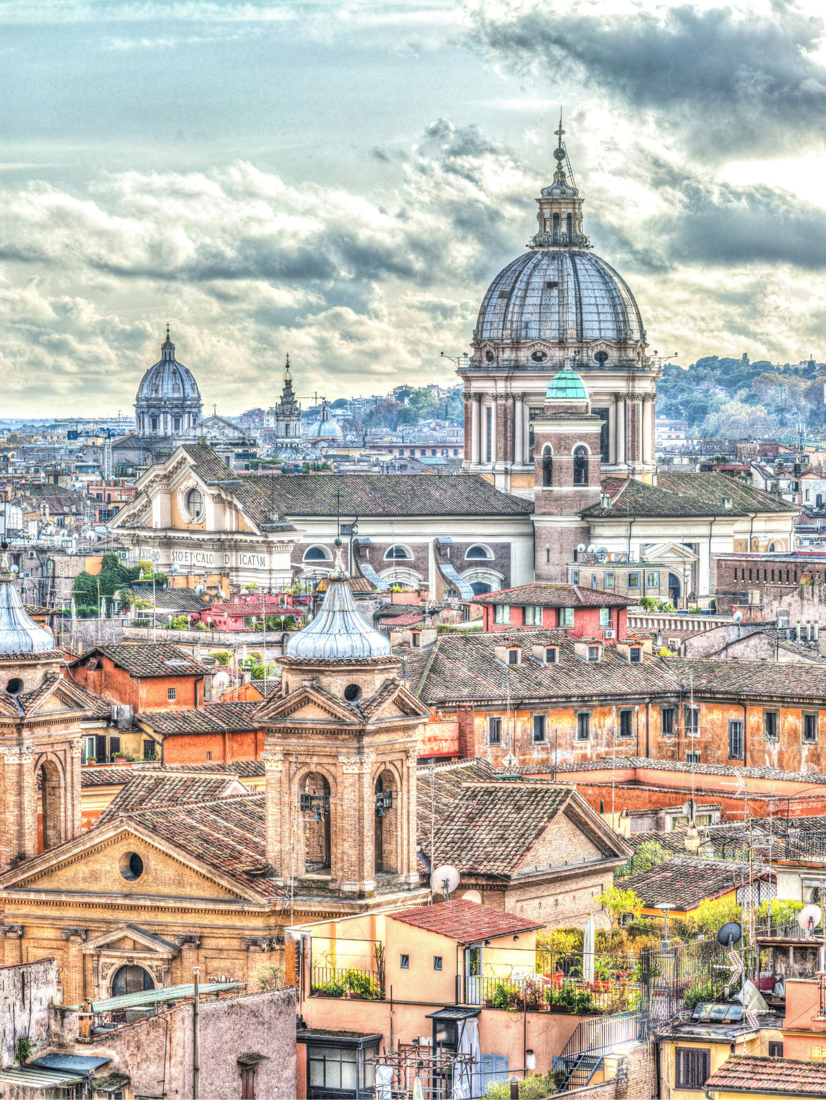 Eternal City View Wall Mural in your room — zoomed